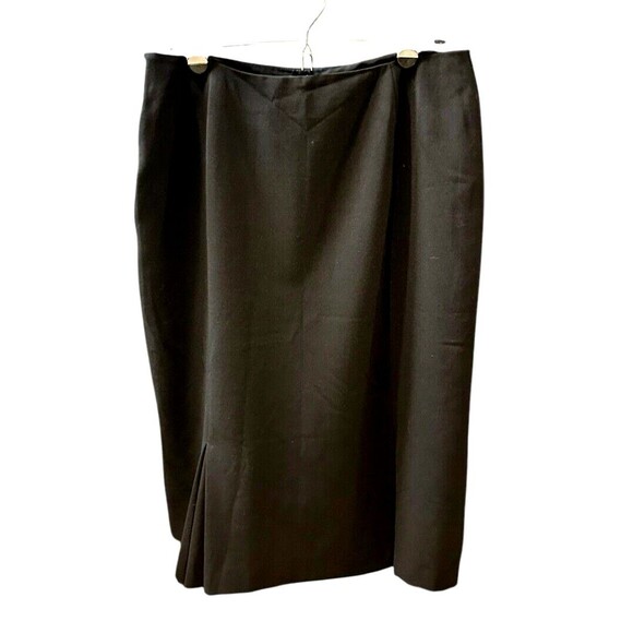 Charles Gray London size 8 black Skirt classic dressy straight with flare pleats - Picture 4 of 14